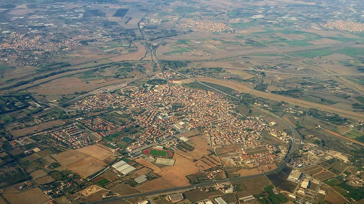 Veduta di Decimomannu