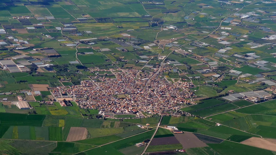 Veduta di Decimoputzu