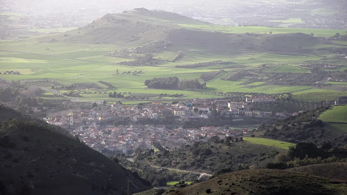 Veduta di Gonnostramatza