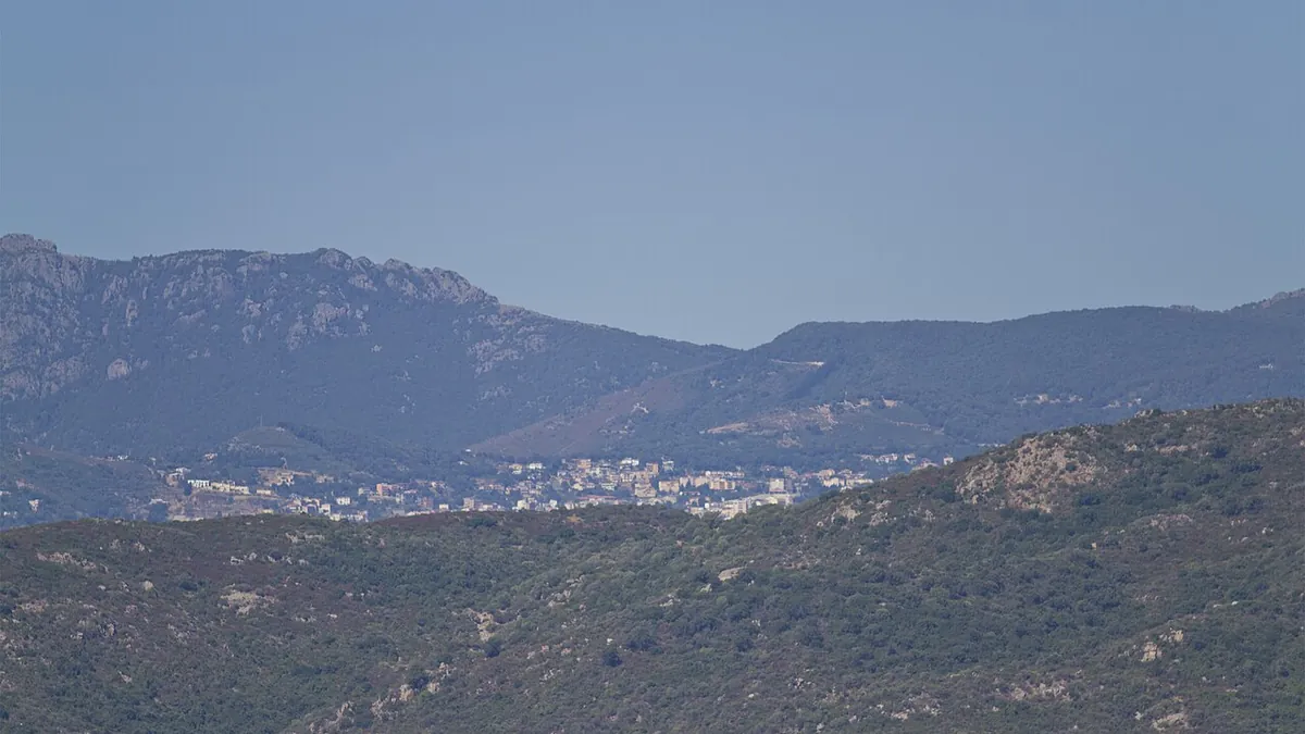 Veduta di Villagrande Strisaili