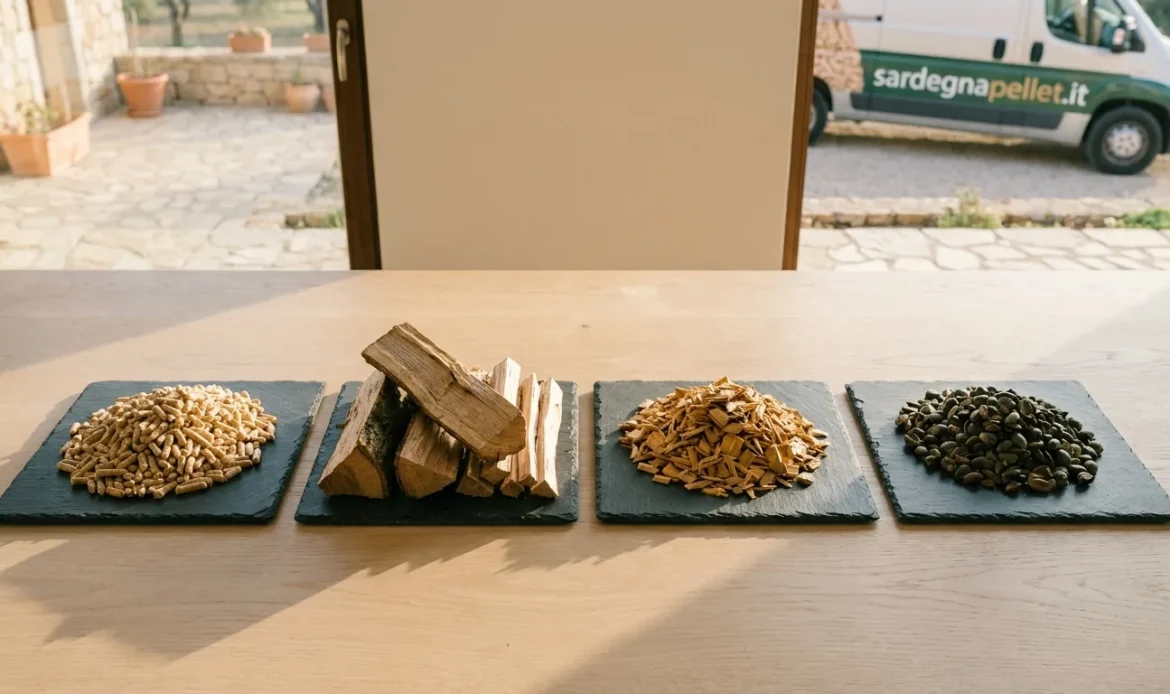 Pellet, legna, cippato o nocciolino: il confronto al kWh
