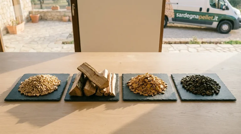 Pellet, legna, cippato o nocciolino: il confronto al kWh